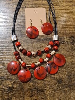 NWT | 3pcs/set Fashionable Round Decor Jewelry Set